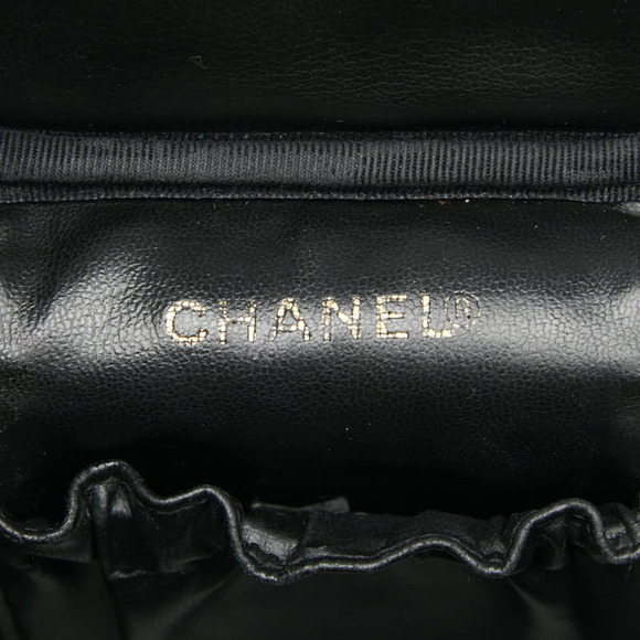 CHANEL Black Caviar Leather Logo Vanity Bag - Picture 10 of 12